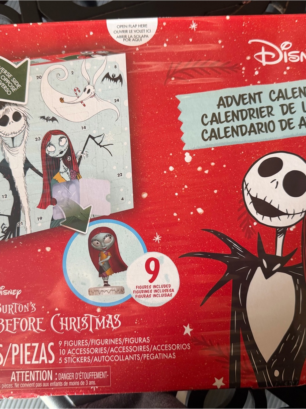 Disney The Nightmare Before Christmas Advent Calendar - Red